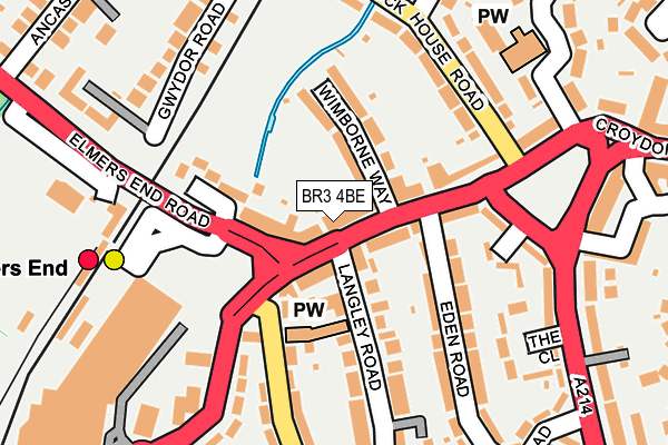 BR3 4BE map - OS OpenMap – Local (Ordnance Survey)