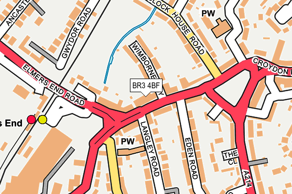 BR3 4BF map - OS OpenMap – Local (Ordnance Survey)