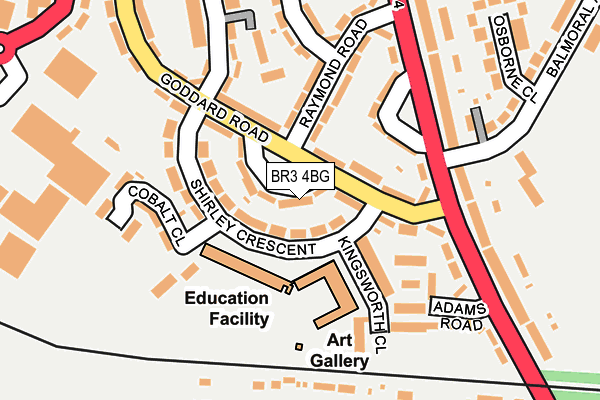 BR3 4BG map - OS OpenMap – Local (Ordnance Survey)
