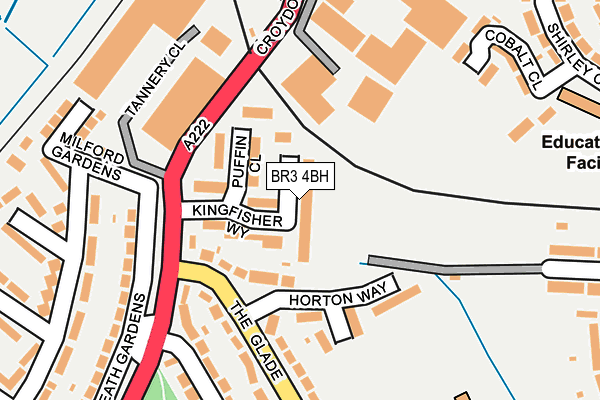 BR3 4BH map - OS OpenMap – Local (Ordnance Survey)