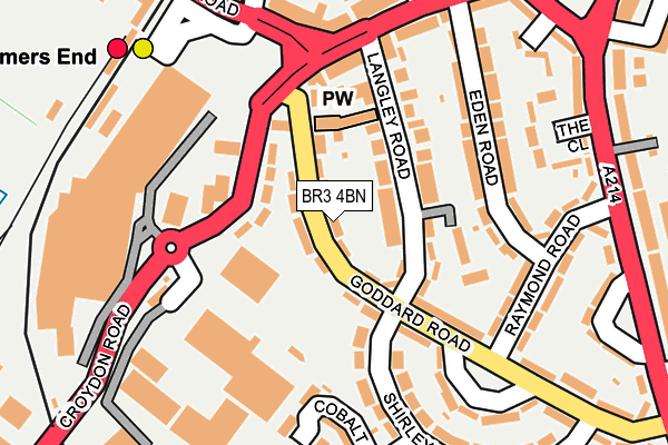 BR3 4BN map - OS OpenMap – Local (Ordnance Survey)