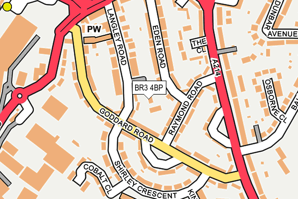 BR3 4BP map - OS OpenMap – Local (Ordnance Survey)