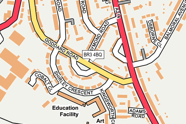 BR3 4BQ map - OS OpenMap – Local (Ordnance Survey)