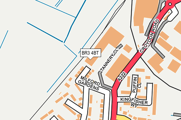 BR3 4BT map - OS OpenMap – Local (Ordnance Survey)