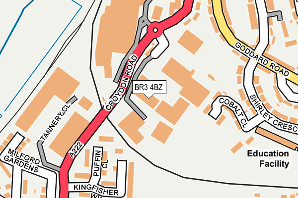 BR3 4BZ map - OS OpenMap – Local (Ordnance Survey)