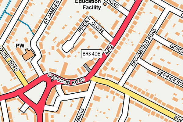 BR3 4DE map - OS OpenMap – Local (Ordnance Survey)