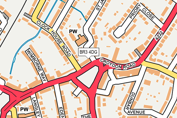 BR3 4DG map - OS OpenMap – Local (Ordnance Survey)