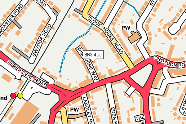 BR3 4DJ map - OS OpenMap – Local (Ordnance Survey)