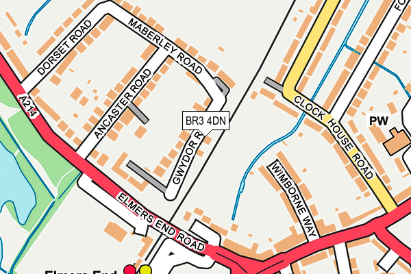 BR3 4DN map - OS OpenMap – Local (Ordnance Survey)
