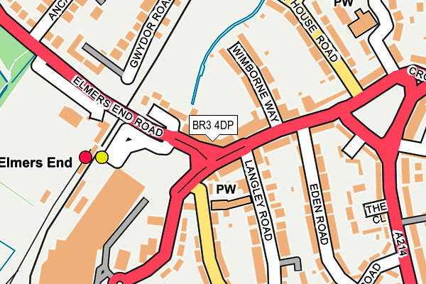 BR3 4DP map - OS OpenMap – Local (Ordnance Survey)
