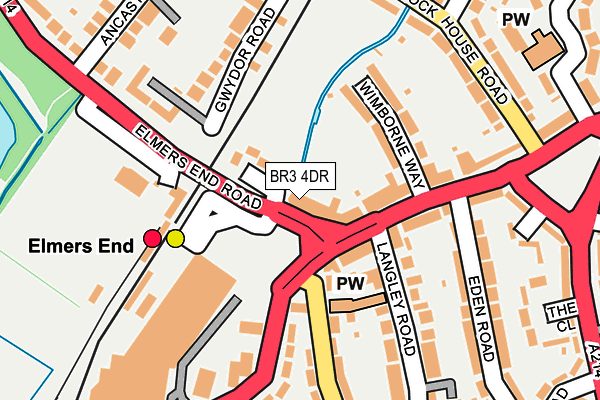 BR3 4DR map - OS OpenMap – Local (Ordnance Survey)