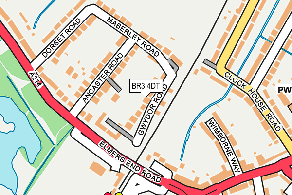 BR3 4DT map - OS OpenMap – Local (Ordnance Survey)