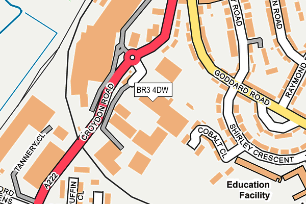 BR3 4DW map - OS OpenMap – Local (Ordnance Survey)