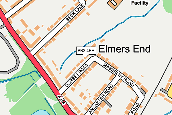 BR3 4EE map - OS OpenMap – Local (Ordnance Survey)