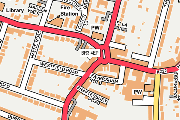 BR3 4EP map - OS OpenMap – Local (Ordnance Survey)