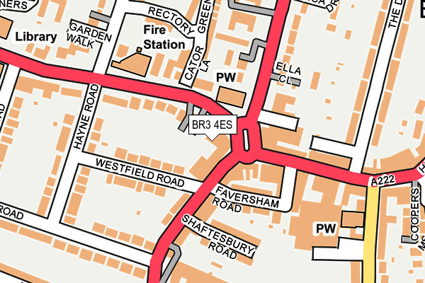 BR3 4ES map - OS OpenMap – Local (Ordnance Survey)