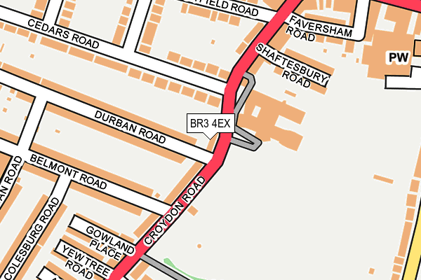 BR3 4EX map - OS OpenMap – Local (Ordnance Survey)