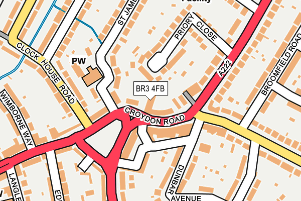 BR3 4FB map - OS OpenMap – Local (Ordnance Survey)
