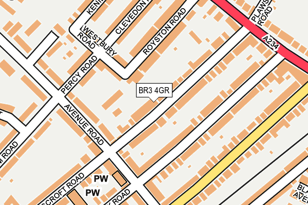 BR3 4GR map - OS OpenMap – Local (Ordnance Survey)