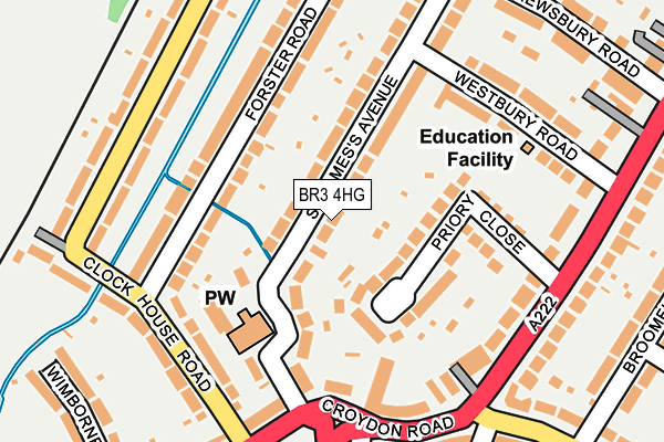 BR3 4HG map - OS OpenMap – Local (Ordnance Survey)