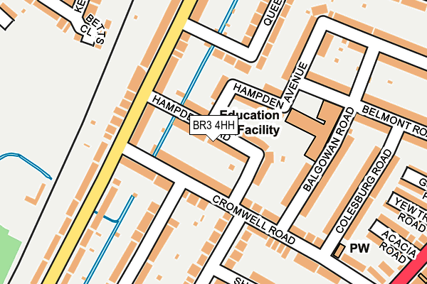 BR3 4HH map - OS OpenMap – Local (Ordnance Survey)