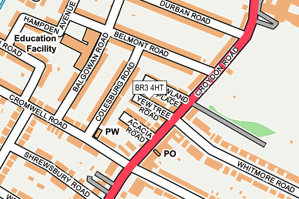 BR3 4HT map - OS OpenMap – Local (Ordnance Survey)