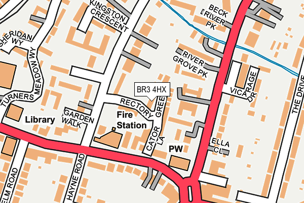 BR3 4HX map - OS OpenMap – Local (Ordnance Survey)