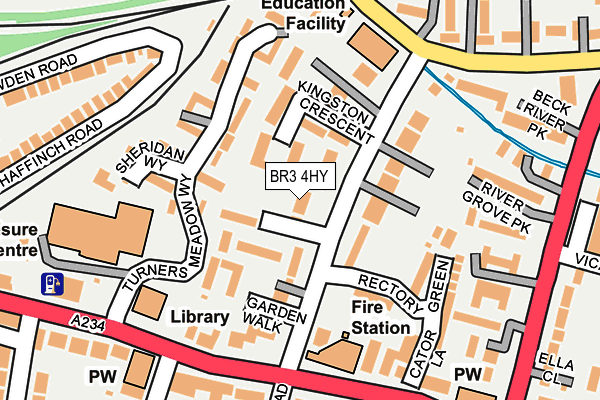 BR3 4HY map - OS OpenMap – Local (Ordnance Survey)