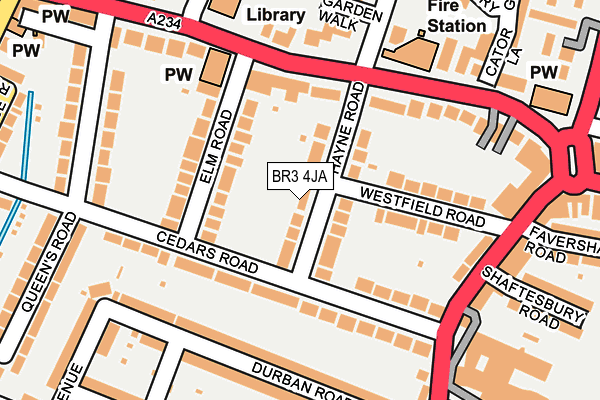BR3 4JA map - OS OpenMap – Local (Ordnance Survey)