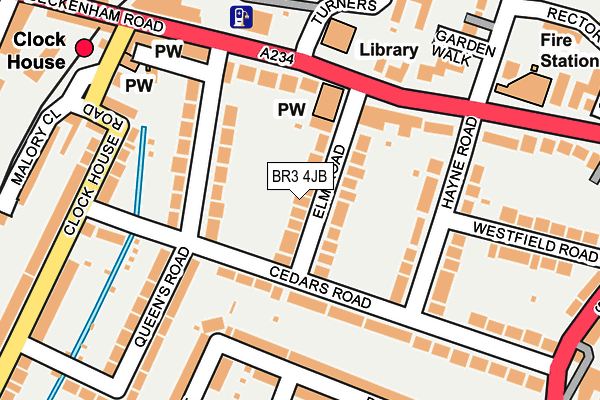 BR3 4JB map - OS OpenMap – Local (Ordnance Survey)