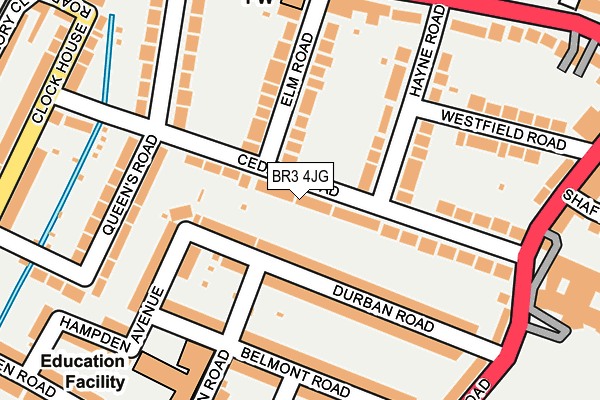 BR3 4JG map - OS OpenMap – Local (Ordnance Survey)