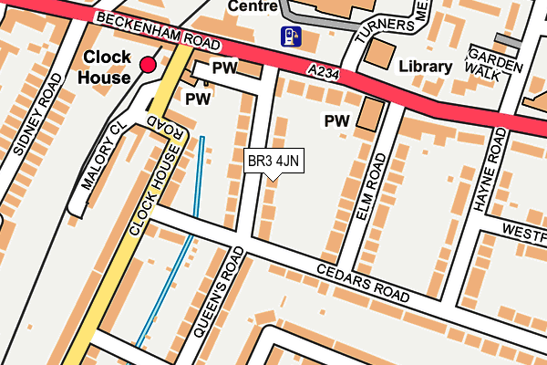 BR3 4JN map - OS OpenMap – Local (Ordnance Survey)