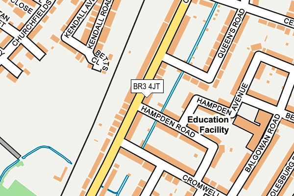 BR3 4JT map - OS OpenMap – Local (Ordnance Survey)