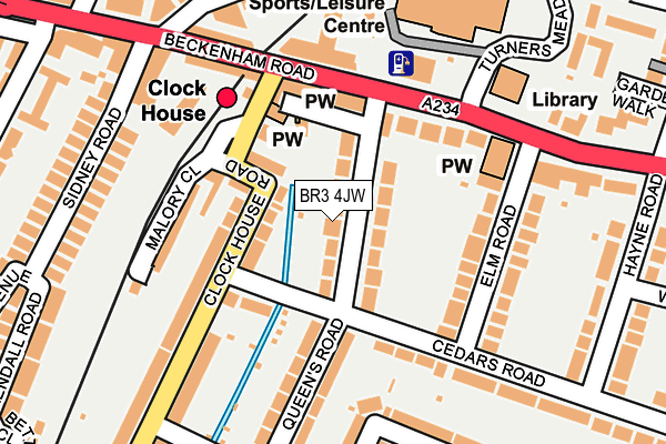 BR3 4JW map - OS OpenMap – Local (Ordnance Survey)