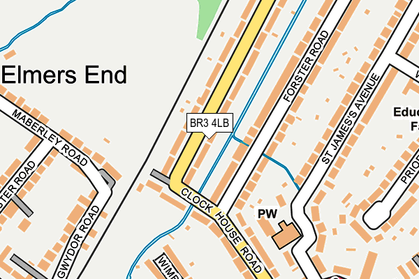 BR3 4LB map - OS OpenMap – Local (Ordnance Survey)