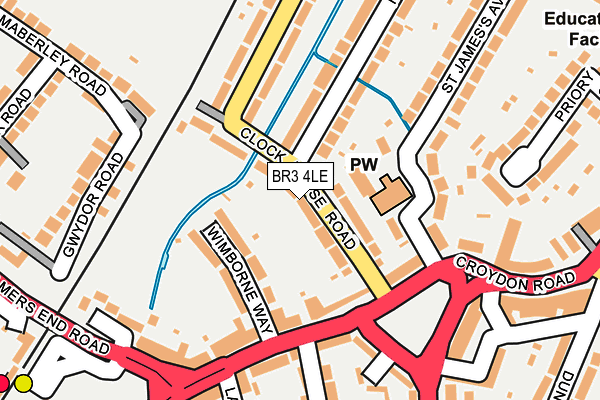 BR3 4LE map - OS OpenMap – Local (Ordnance Survey)