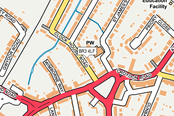 BR3 4LF map - OS OpenMap – Local (Ordnance Survey)