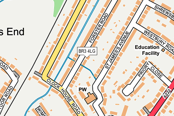 BR3 4LG map - OS OpenMap – Local (Ordnance Survey)