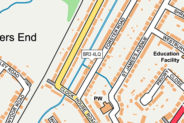 BR3 4LQ map - OS OpenMap – Local (Ordnance Survey)