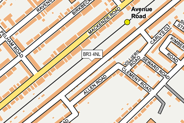 BR3 4NL map - OS OpenMap – Local (Ordnance Survey)