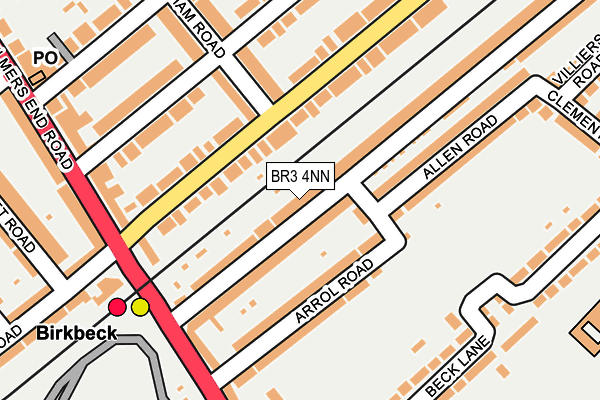 BR3 4NN map - OS OpenMap – Local (Ordnance Survey)