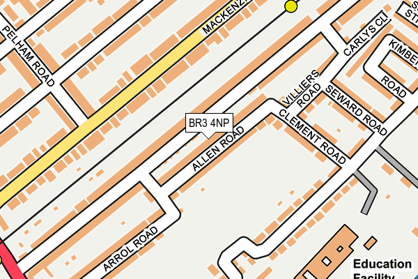 BR3 4NP map - OS OpenMap – Local (Ordnance Survey)
