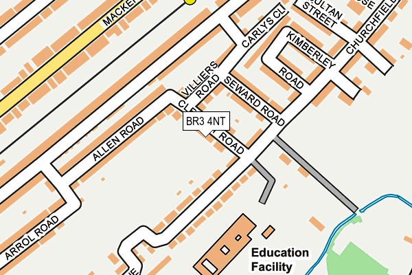 BR3 4NT map - OS OpenMap – Local (Ordnance Survey)