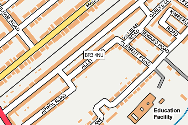 BR3 4NU map - OS OpenMap – Local (Ordnance Survey)