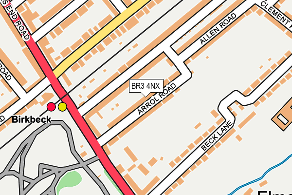 BR3 4NX map - OS OpenMap – Local (Ordnance Survey)