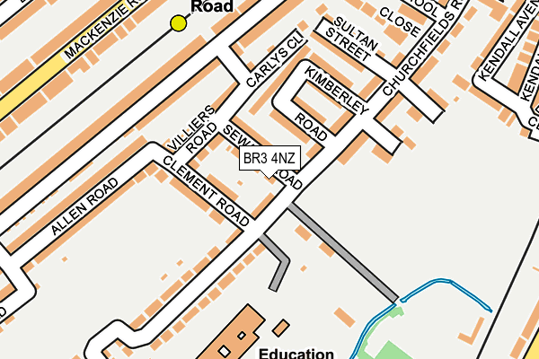 BR3 4NZ map - OS OpenMap – Local (Ordnance Survey)