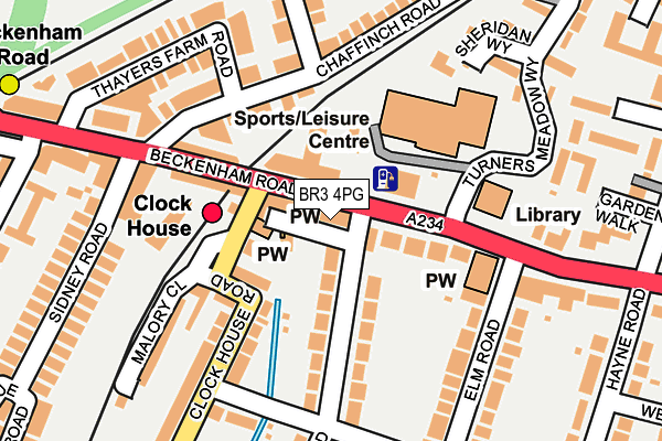 BR3 4PG map - OS OpenMap – Local (Ordnance Survey)