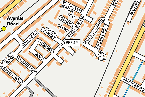 BR3 4PJ map - OS OpenMap – Local (Ordnance Survey)