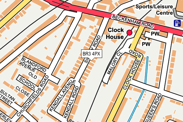 BR3 4PX map - OS OpenMap – Local (Ordnance Survey)