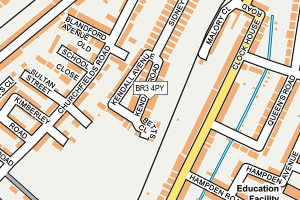 BR3 4PY map - OS OpenMap – Local (Ordnance Survey)